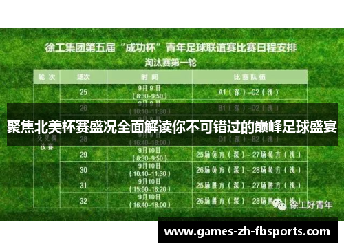 聚焦北美杯赛盛况全面解读你不可错过的巅峰足球盛宴 聚焦北美杯赛盛况全面解读你不可错过的巅峰足球盛宴