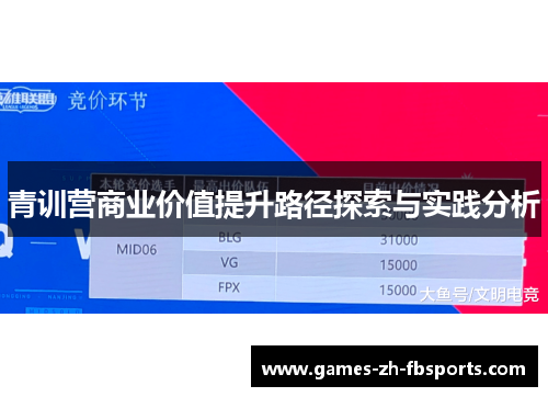 青训营商业价值提升路径探索与实践分析